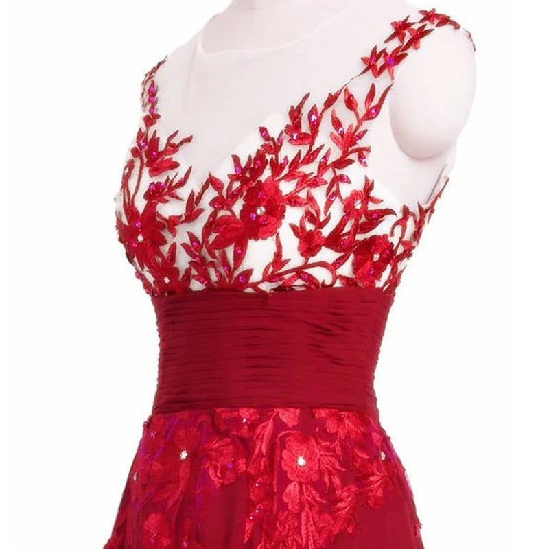 Blue Lace Flower Mirror Backless Wedding Bride Bridal Gown Dinner Party Stage Host Dress EX-STOCK Canada