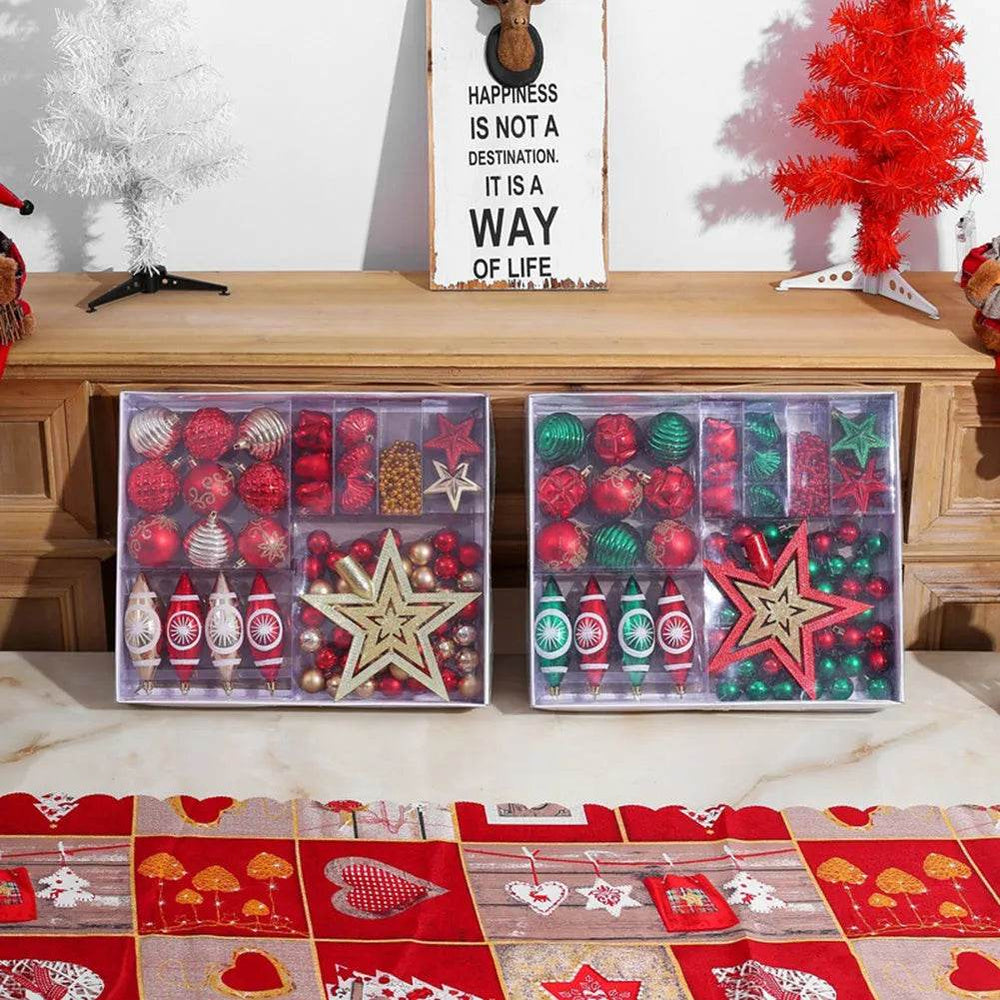 Ornament Christmas Tree Ball Decorations Xmas Ball Red Gold Silver Blue Hanging Home Party Decor - EX-STOCK Canada