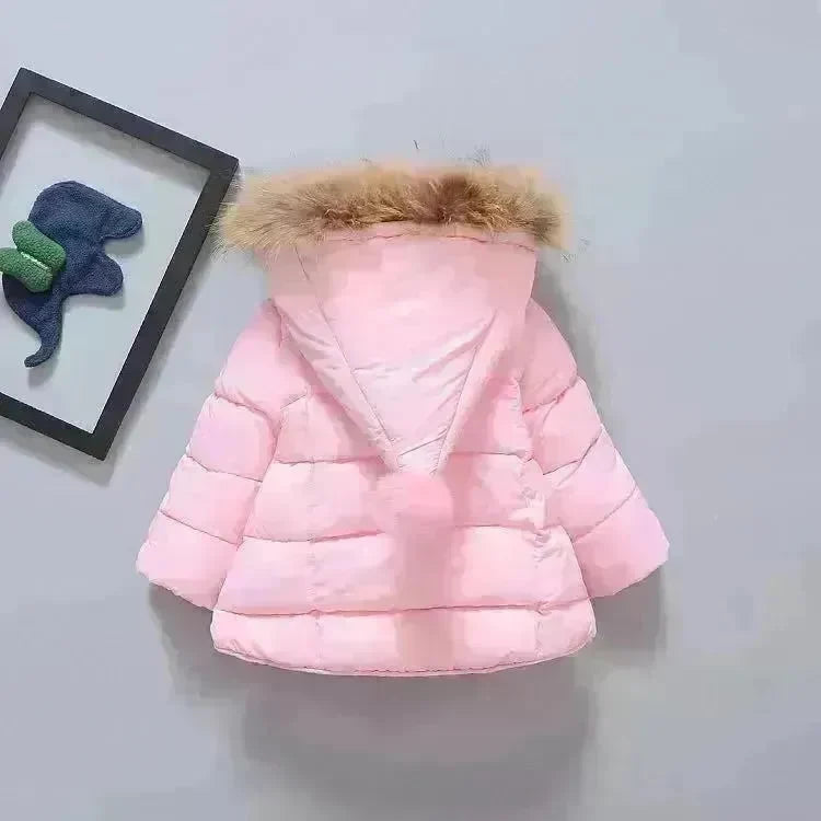New born Baby Hooded Winter Jacket toddler winter coat Baby parka coat 5t winter Faux fur jacket - EX-STOCK CANADA