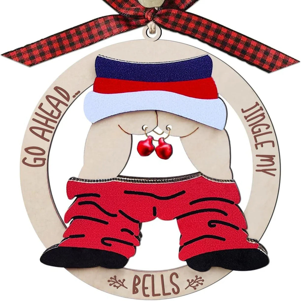 Christmas Gift Pendant Bell Wooden Hanging Decoration Pendant EX-STOCK Canada