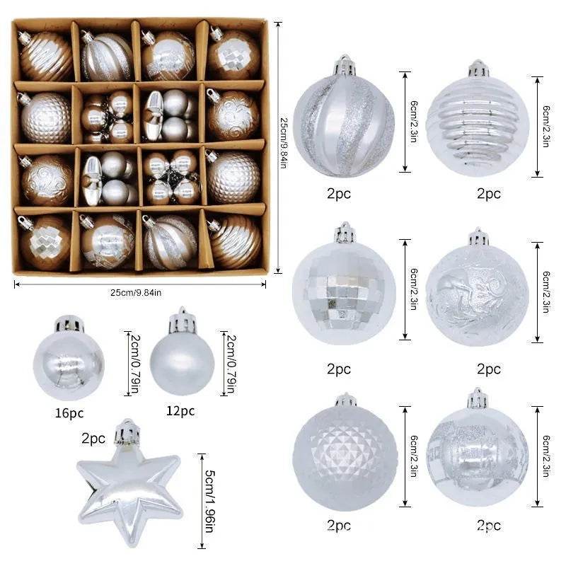 Christmas Decoration 6cm Electroplating Plastic Ball - EX-STOCK Canada