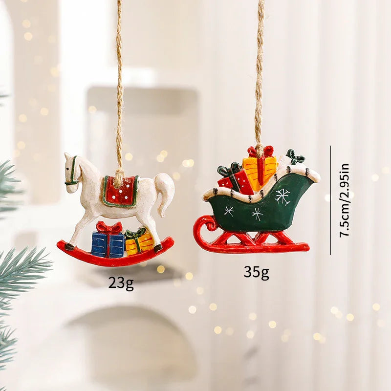 Christmas Decorations Cartoon Elk Ornaments EX-STOCK Canada