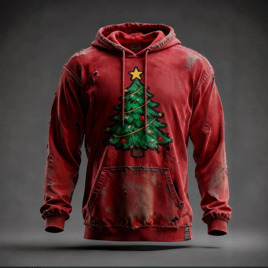 Christmas Pocket Hoodie Loose Pullover Digital Print Sweatshirt EX-STOCK Canada