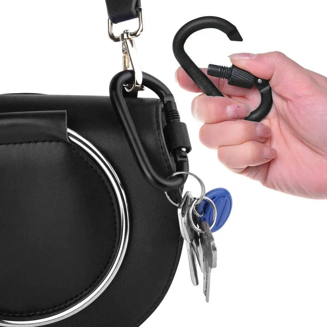 No. 8 Carabiner D Type Bold 8CM Aluminum Alloy - EX-STOCK CANADA
