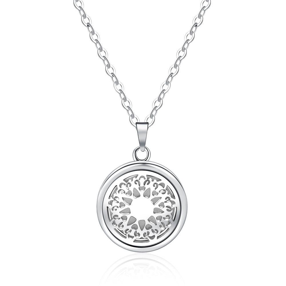 Collier Boîte à Parfum Ronde Creuse Ouverte - EX-STOCK Canada