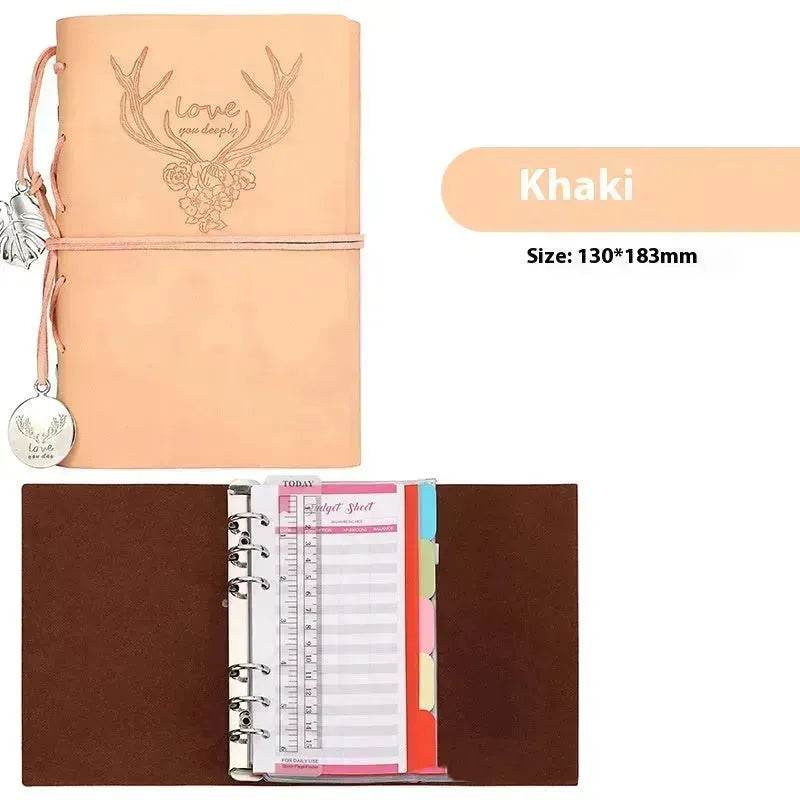 Notebook A6 Leather Loose-leaf Tally Book Note Pad Memo Note Book - EX-STOCK Canada