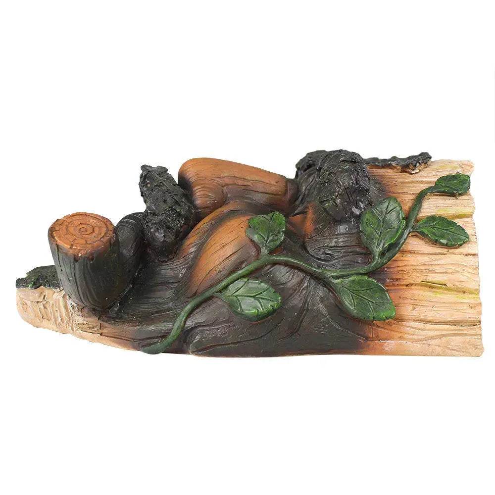 Smoker Man Wooden Resin Craft Ornaments Wall Decor - EX-STOCK Canada