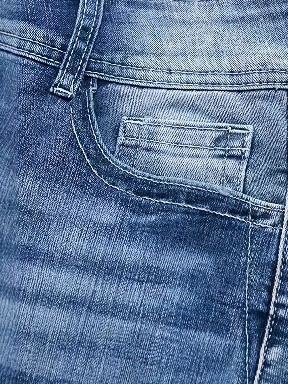 Women's Versatile And Fashionable Stretch Denim Bell Bottoms, Retro Street Style, Comfortable Embroidered Casual Jeans, Suitable For Daily Wear EX-STOCK Canada