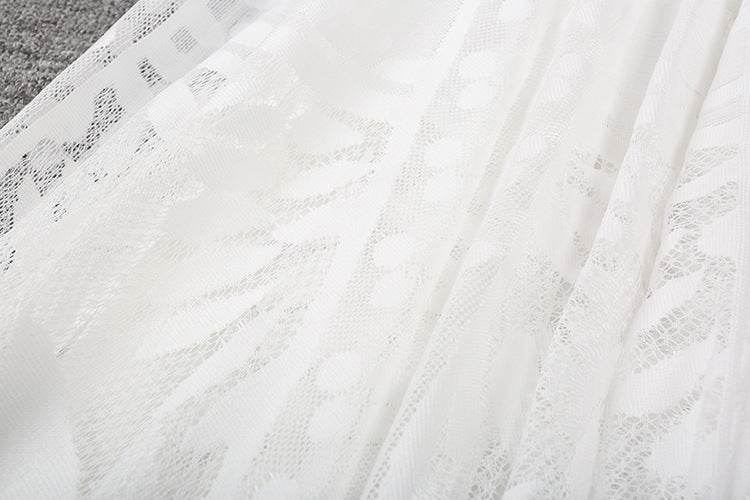 Spring Summer Women's Lace Flowy Midi Skirt - EX-STOCK Canada