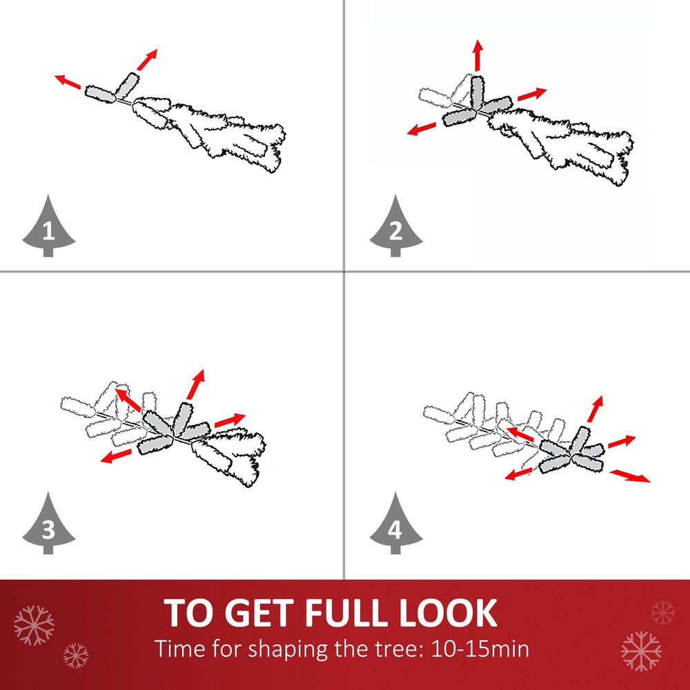 4FT Artificial Christmas Tree Holiday Xmas Holiday Pencil Tree Decoration With Automatic Open For Home Party EX-STOCK Canada