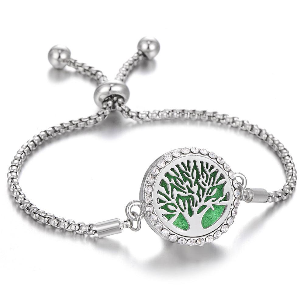 Bracelet d'aromathérapie kaléidoscope 2024 Nouveau Parfum Diffuseur d'huile essentielle Médaillon Bracelet Charms Bijoux diffuseur d'arôme pour femmes - EX-STOCK Canada
