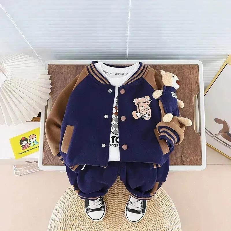 Children Fashionable Long Sleeve Three-piece Sweater Set - EX-STOCK Canada