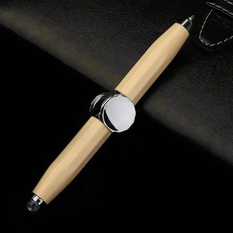 Creative Multi-Function LED Pen Spinning Decompression Gyro Metal Ballpoint Pen Fashion Office School Supplies Writing Pens - EX-STOCK Canada