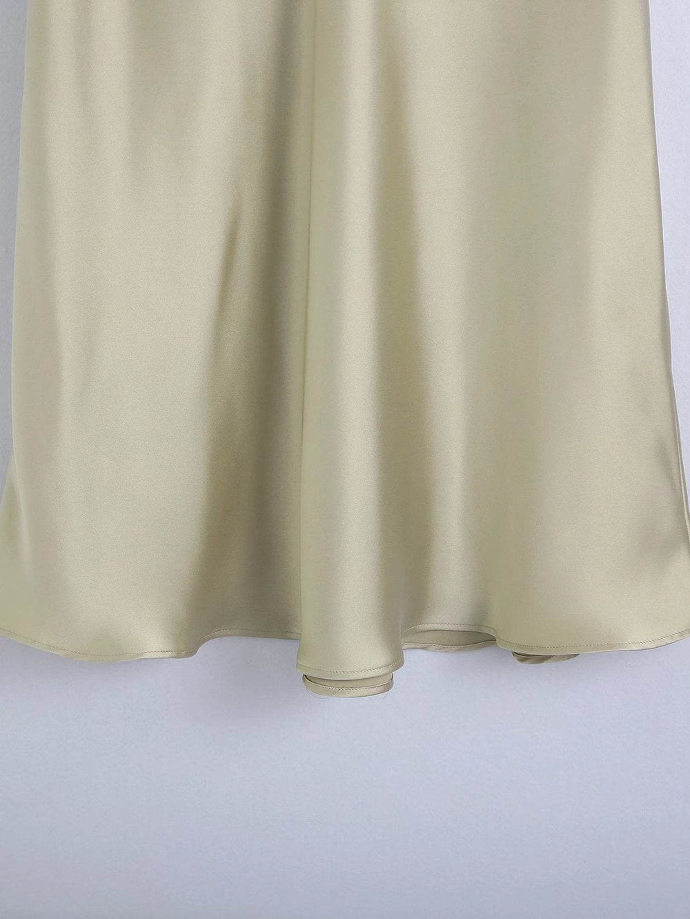 High Waisted Midi Silk Satin Skirt - EX-STOCK Canada