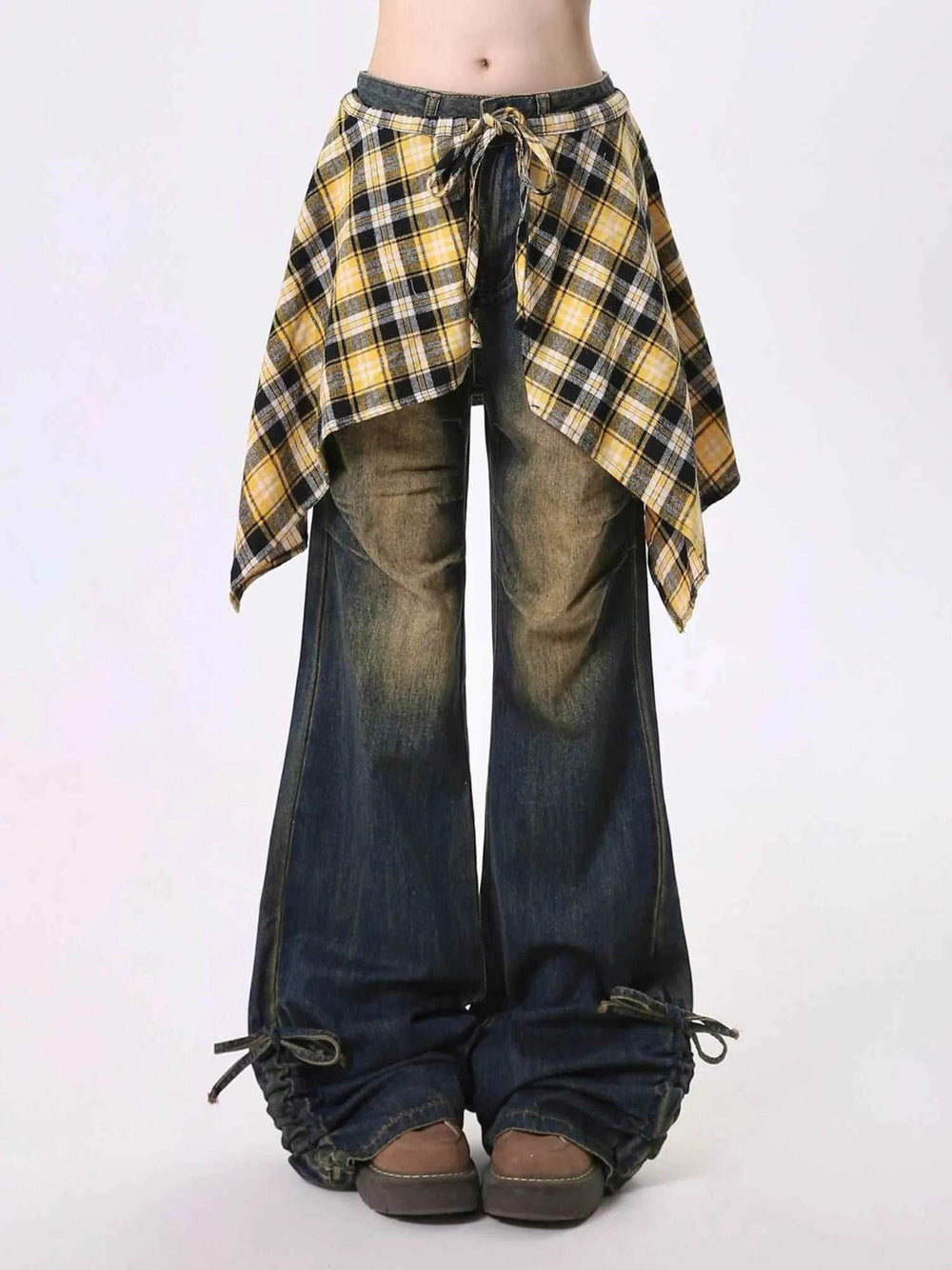 Jeans Women's Skirt Swing Outside Casual Bootcut Pants - EX-STOCK Canada