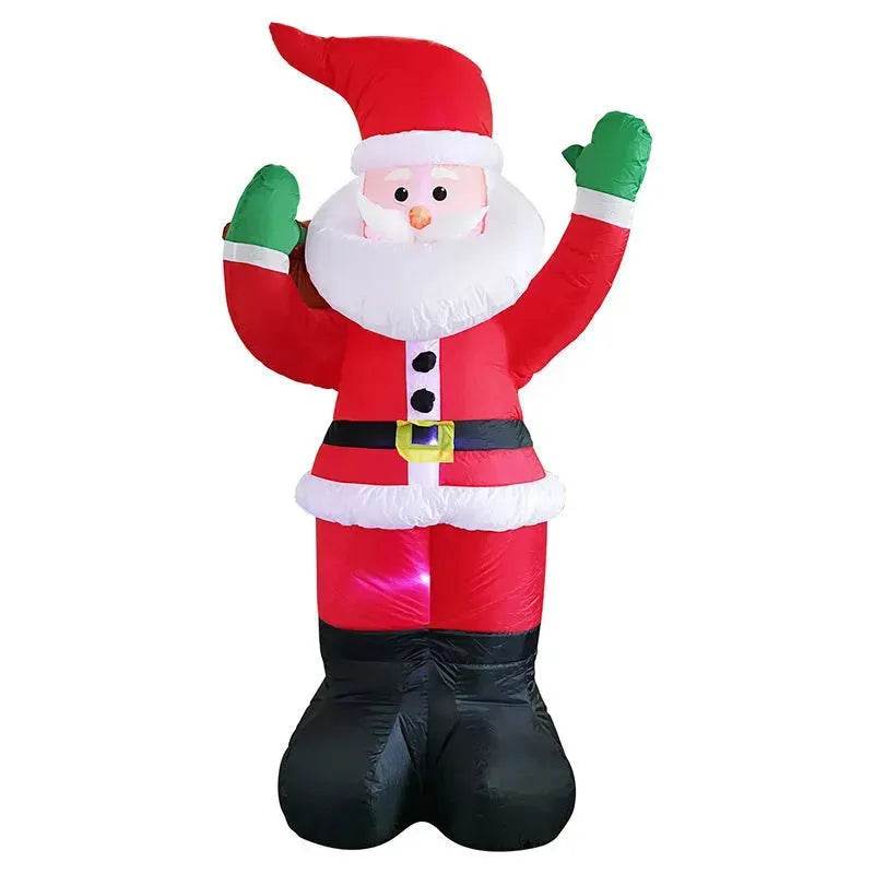 Christmas LED Lights Glowing Santa Tree Snowman Inflatable Doll Outdoor Yard Garden Decor - EX-STOCK Canada