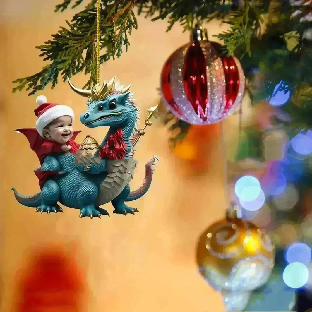 Christmas Decorations Dragon Pendant Acrylic - EX-STOCK CANADA