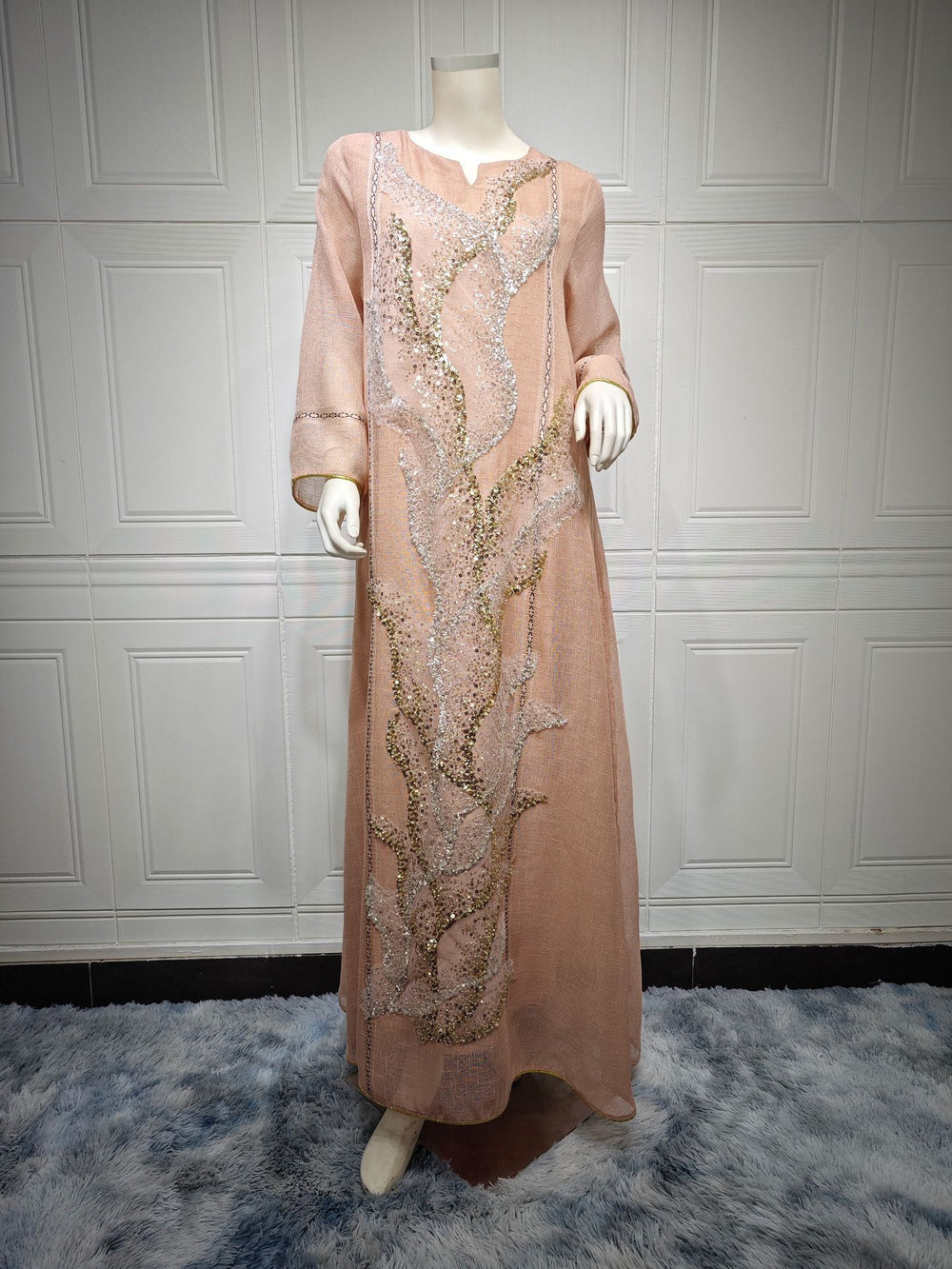 Muslim Robe Sequined Embroidery Dress EX-STOCK Canada