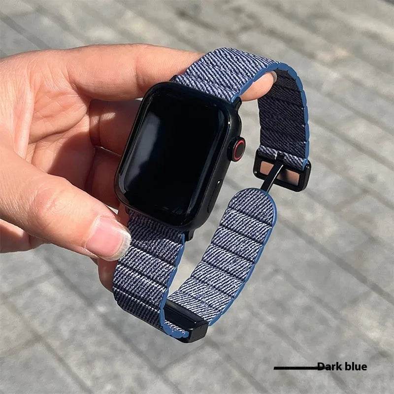 Slim Denim Magnetic Buckle Watch Strap - EX-STOCK Canada