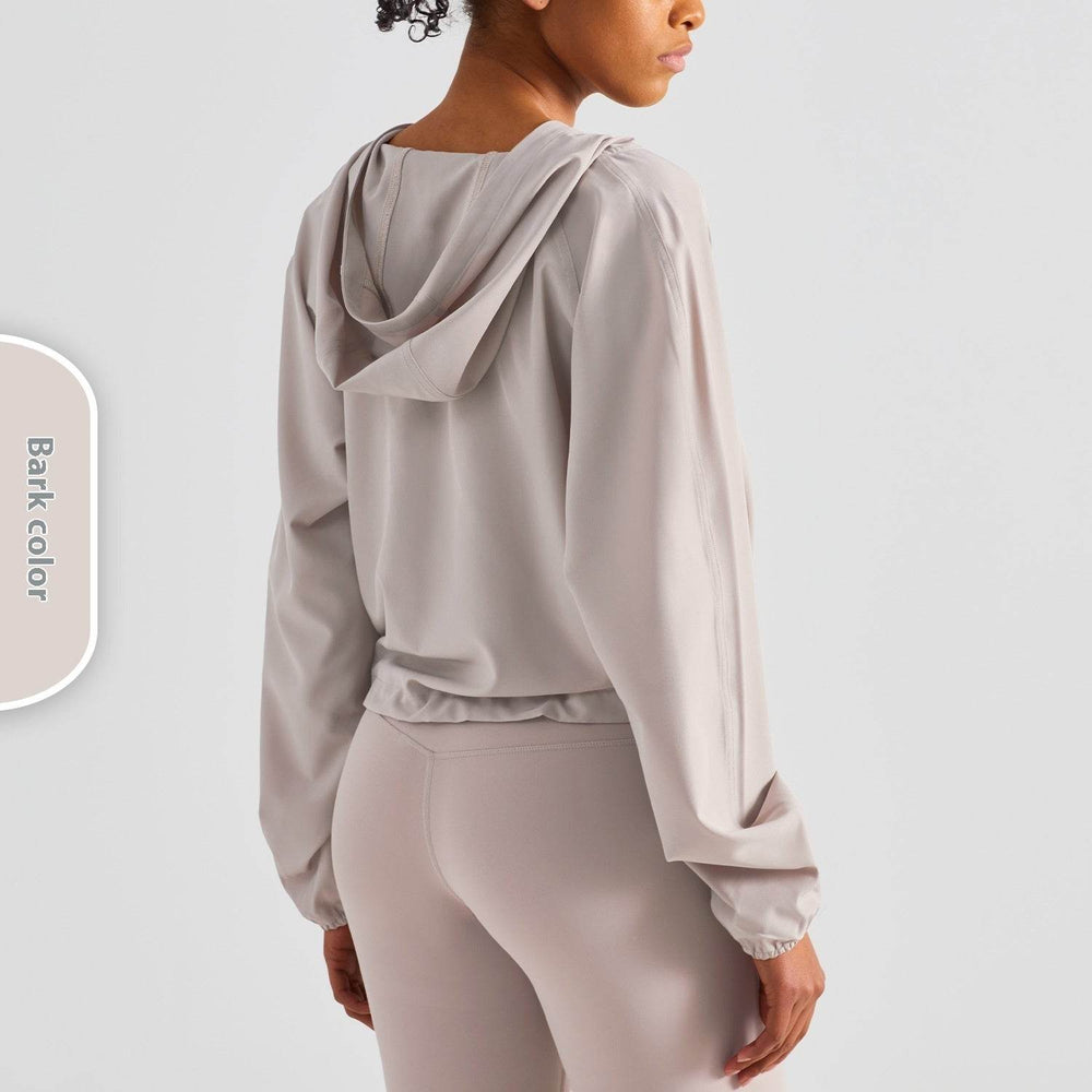 Women's Half Zipper Drawstring Workout Hoodie Athleisure Gym Hoodie - EX-STOCK Canada