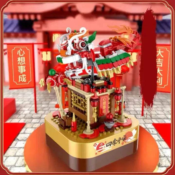 DIY Building Blocks Music Box Christmas Tree Model Desktop Decoration Ornaments Gift Box For Woman Kids Present New Year Gifts - EX-STOCK Canada