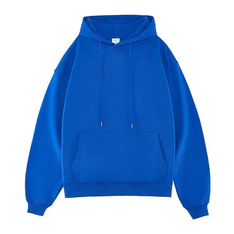 Plain Color American Retro Hoodie Pullover Sweatshirt Men - EX-STOCK Canada