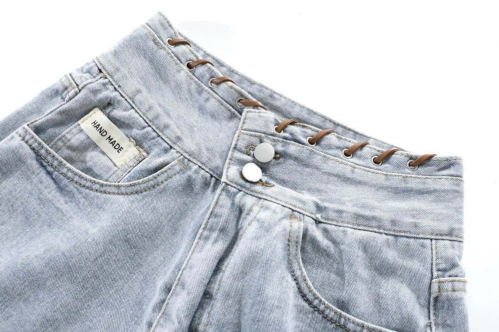 High Waisted Wide Leg Denim Shorts For Women - EX-STOCK Canada