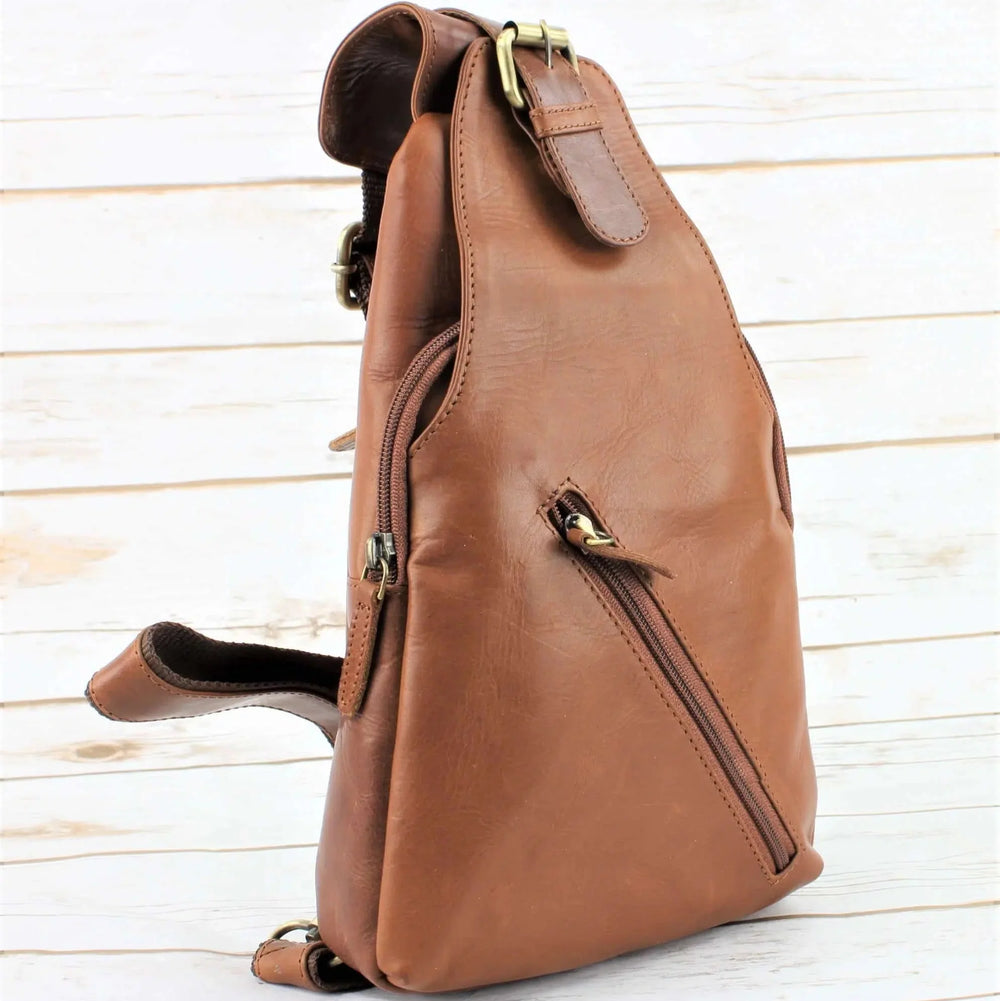 Bolso bandolera de cuero artesanal premium | Mochila | Bolso mensajero cruzadoEX-STOCK Canada