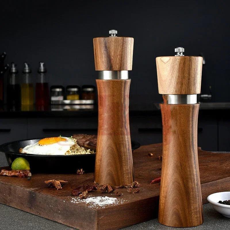 Acacia Wood Ceramic Core Manual Pepper Grinder EX-STOCK Canada