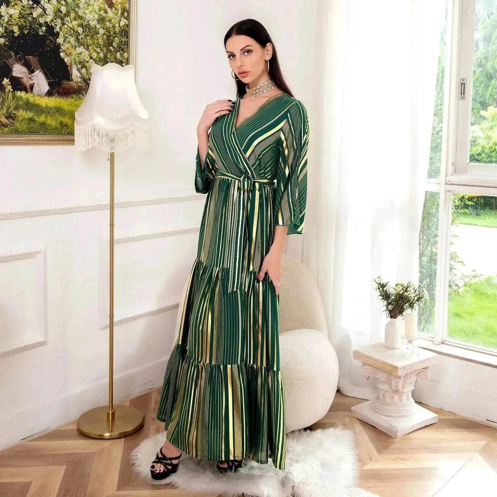 Robe artisanale bronzage arabe pour femmes - Robe de fête EX-STOCK Canada