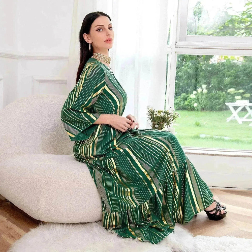 Robe artisanale bronzage arabe pour femmes - Robe de fête EX-STOCK Canada