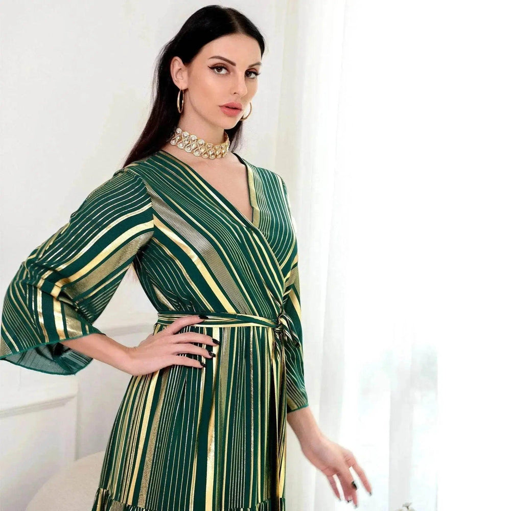 Robe artisanale bronzage arabe pour femmes - Robe de fête EX-STOCK Canada