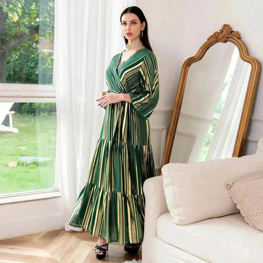 Robe artisanale bronzage arabe pour femmes - Robe de fête EX-STOCK Canada