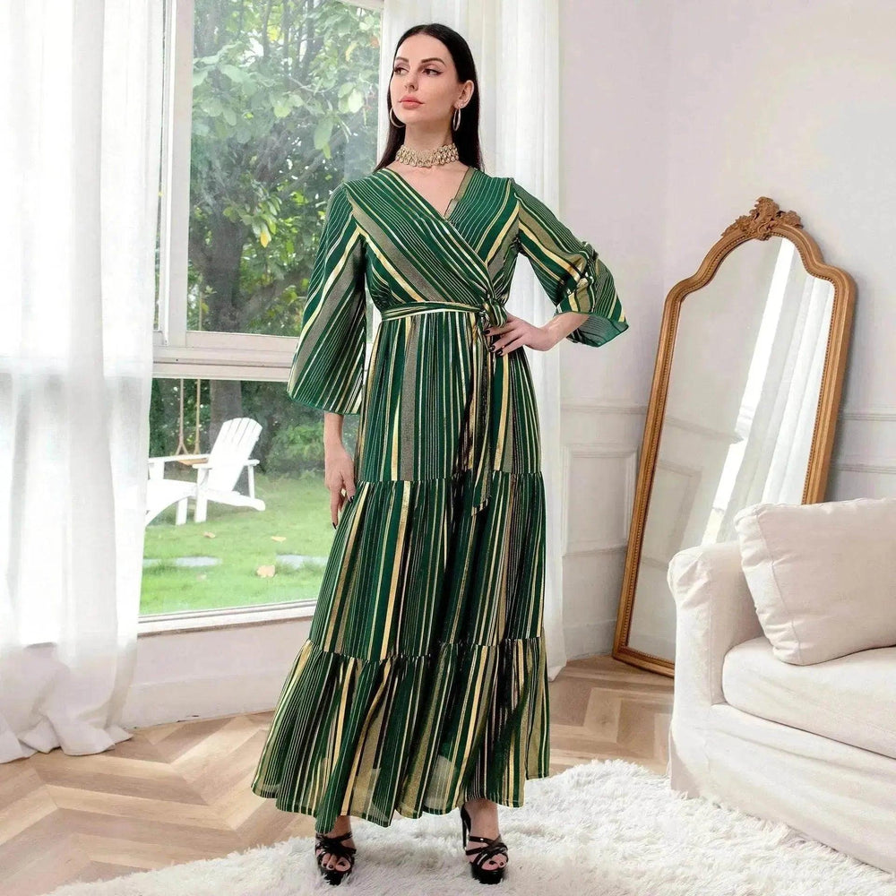 Robe artisanale bronzage arabe pour femmes - Robe de fête EX-STOCK Canada
