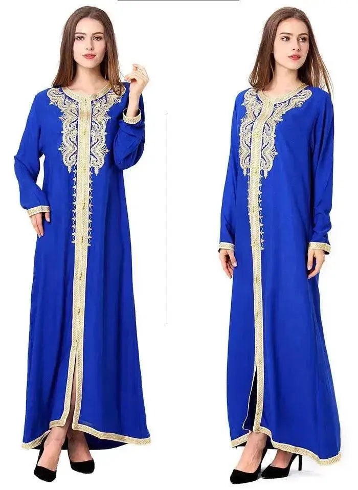 Arab Embroidered Lace Dress Dress - EX-STOCK Canada