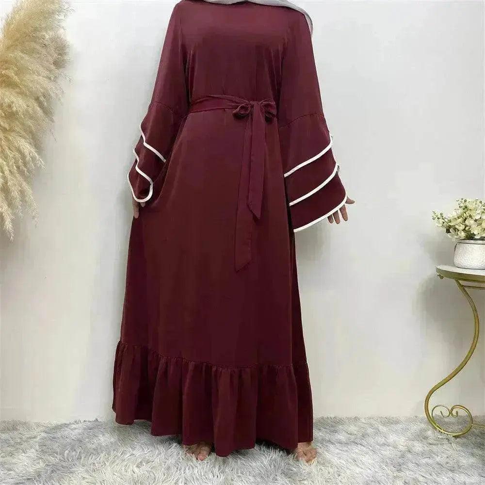 Robe de mode arabe à ourlet pour femmes - EX-STOCK Canada