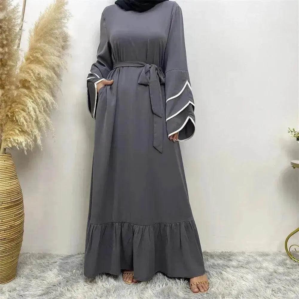 Robe de mode arabe à ourlet pour femmes - EX-STOCK Canada