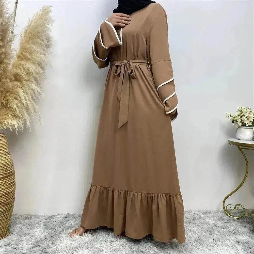 Robe de mode arabe à ourlet pour femmes - EX-STOCK Canada