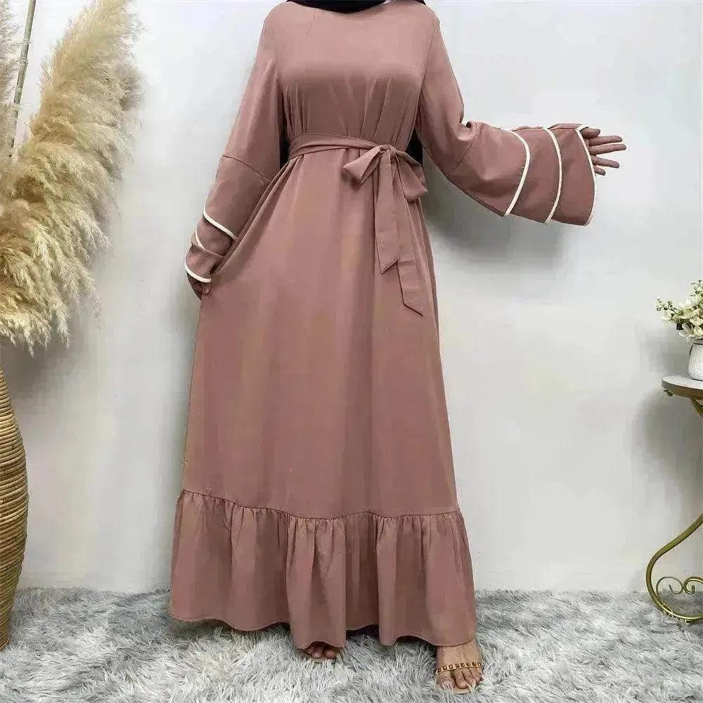 Robe de mode arabe à ourlet pour femmes - EX-STOCK Canada