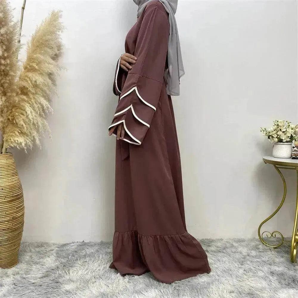 Robe de mode arabe à ourlet pour femmes - EX-STOCK Canada