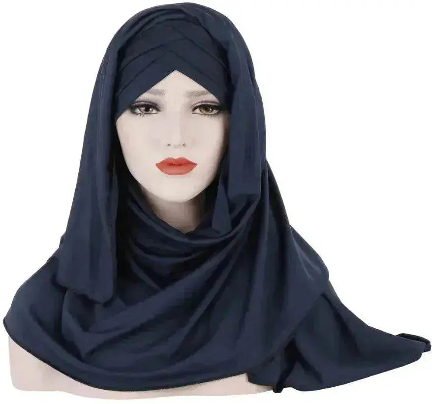 Arab Lady Fashion Patch Hijab - EX-STOCK Canada