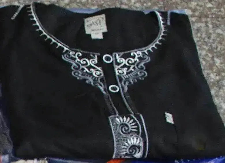 Arab Men's New Cotton Hemp Embroidery Liturgy Embroidered Hui Men's Suit Two Piece Wholesale - EX-STOCK Canada