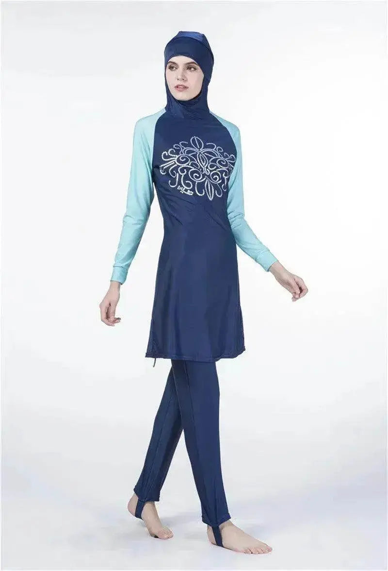 Arab One Piece Swimsuit Women's Long Sleeve Swimsuit - EX-STOCK Canada