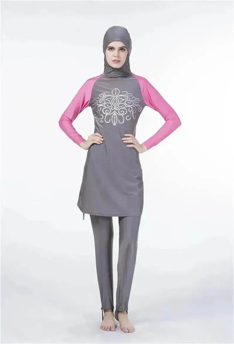 Arab One Piece Swimsuit Women's Long Sleeve Swimsuit - EX-STOCK Canada