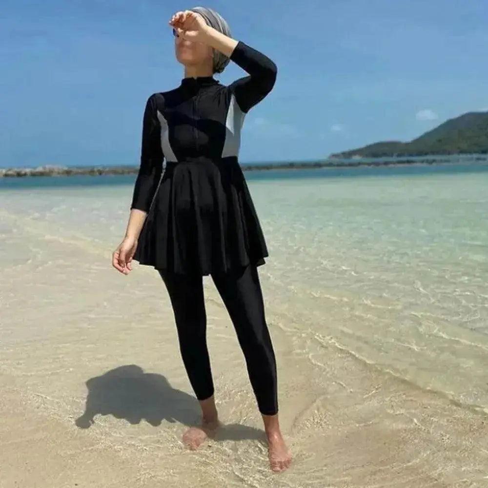 Arab Swimsuit Women's Three-piece Conservative - EX-STOCK Canada