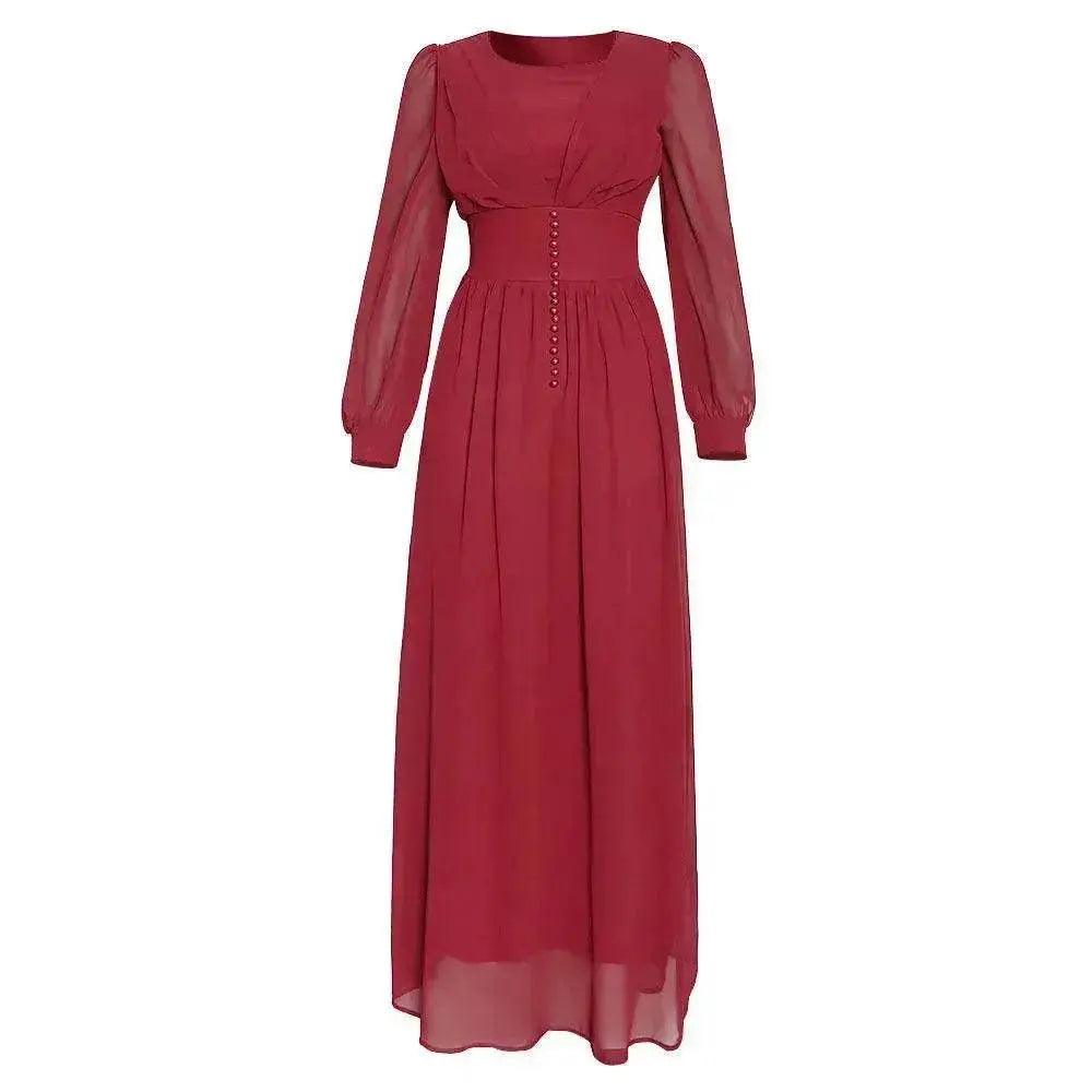 Vêtement pour femmes arabes Robe en chiffon à manches longues - EX-STOCK Canada
