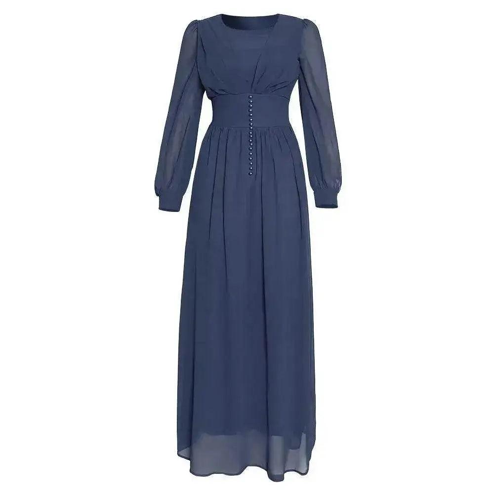 Vêtement pour femmes arabes Robe en chiffon à manches longues - EX-STOCK Canada