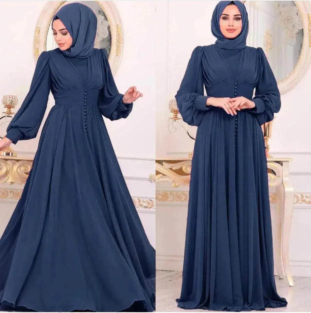 Vêtement pour femmes arabes Robe en chiffon à manches longues - EX-STOCK Canada
