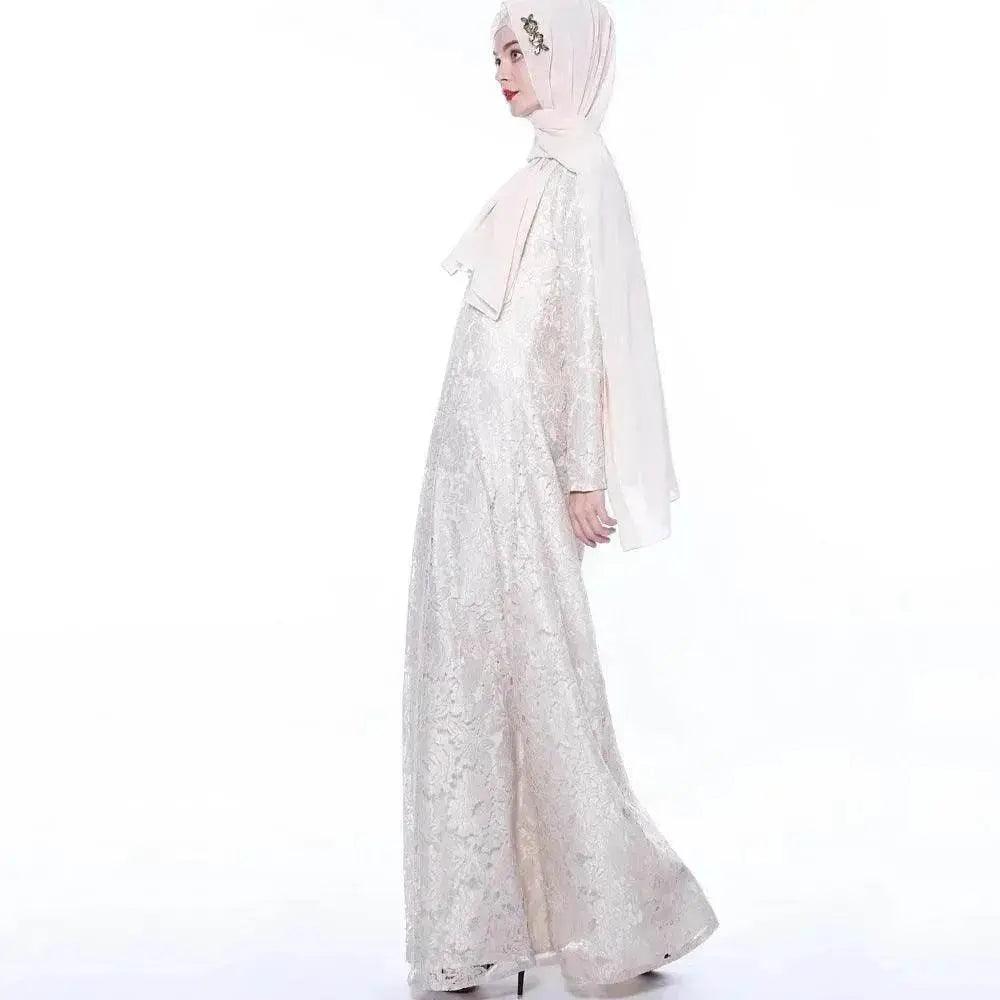 Robe Abaya en dentelle arabe musulmane pour femmes arabes EX-STOCK Canada