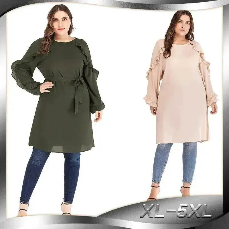 Arab long sleeve round neck dress - EX-STOCK Canada